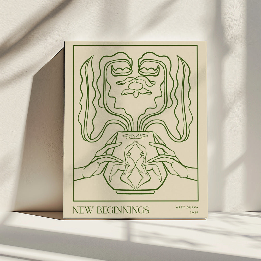 Vesselcollectie: Nieuwe Beginselen (Lijntekening) | Canvas