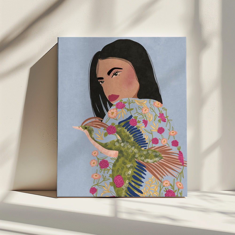 Meisje met kraan | Canvas
