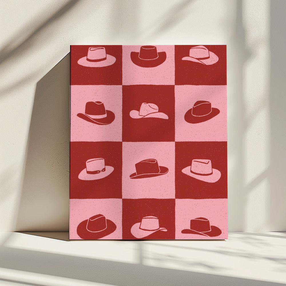 Cowgirl Dambord | Canvas