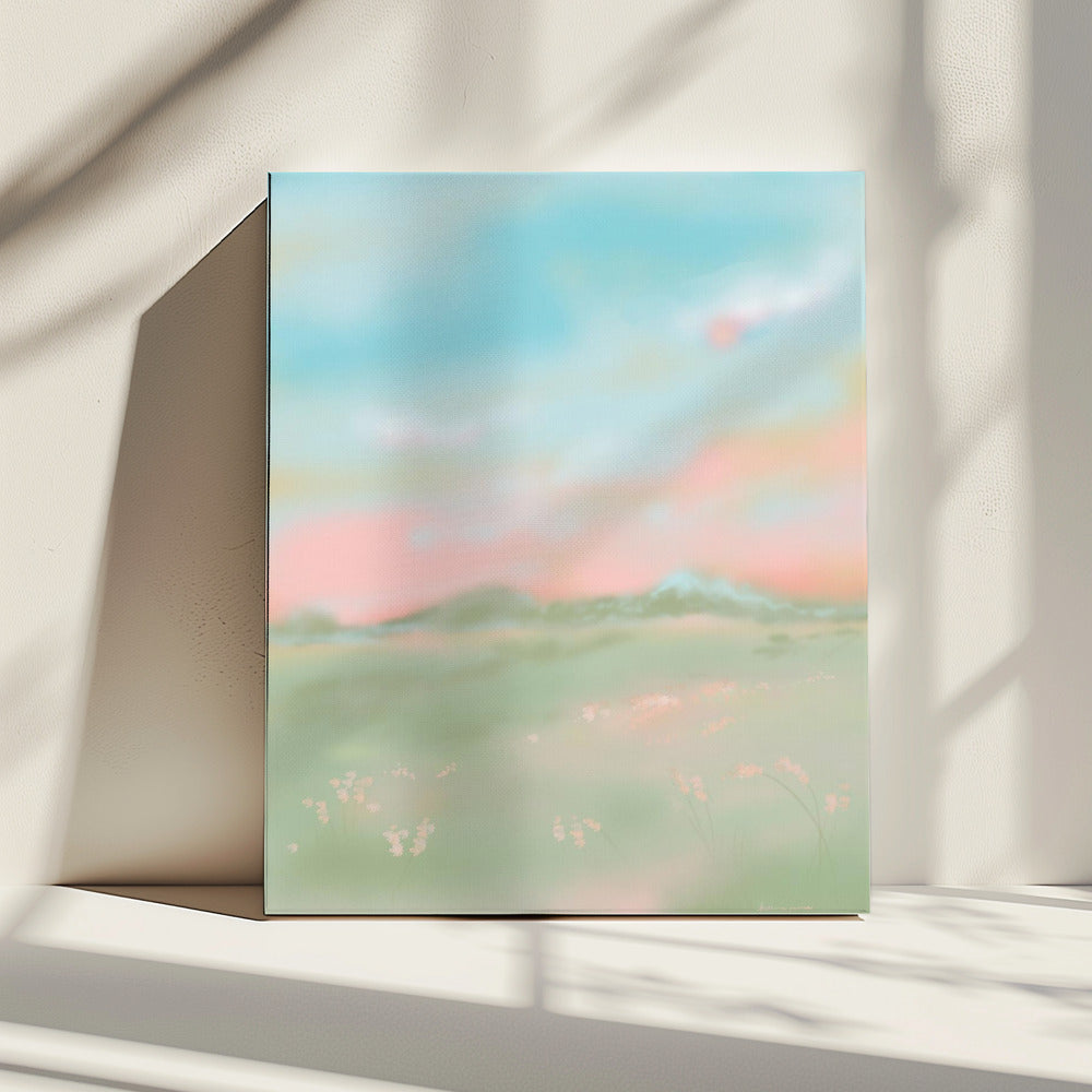 Dreamy Pastel Meadow | Canvas
