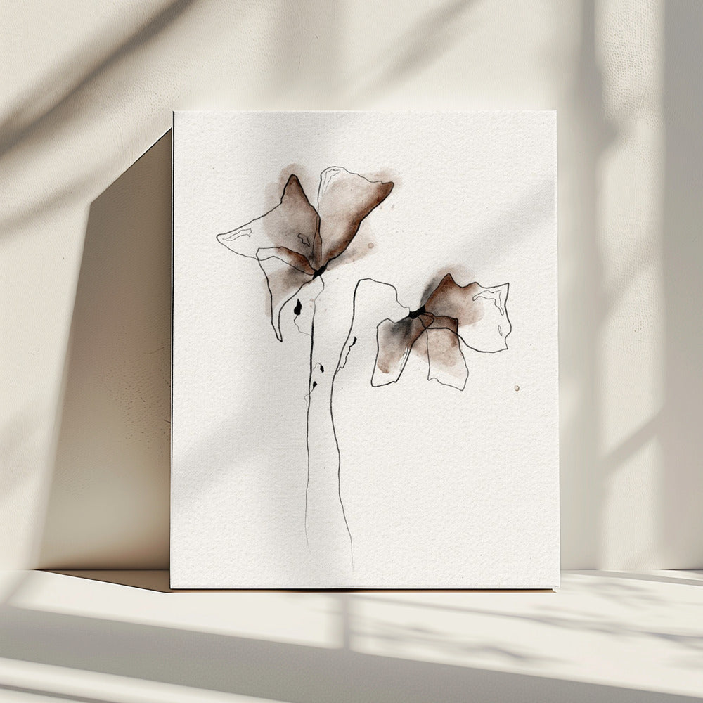 Een kleurrijk aquarel bloemenschilderij | Canvas