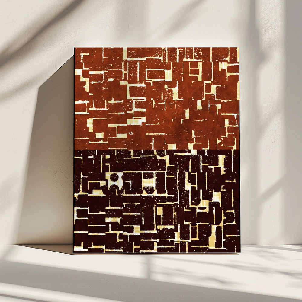 Dubbel doolhof wandtapijt | Canvas