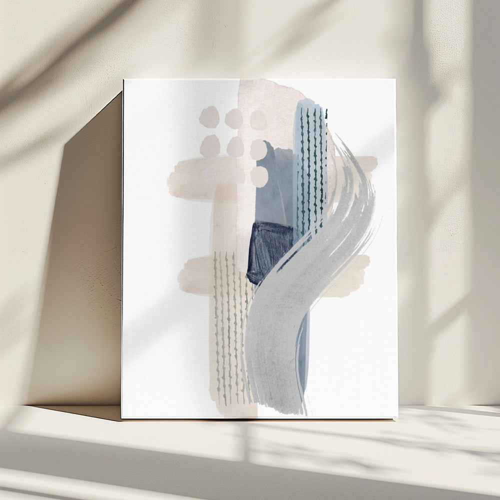Blauwe Sereniteit 3 | Canvas