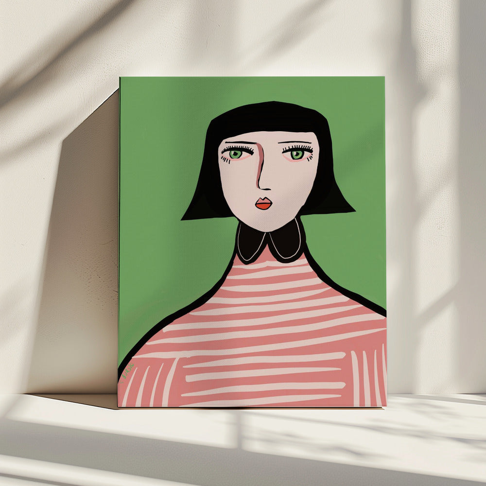 Aardige dame | Canvas