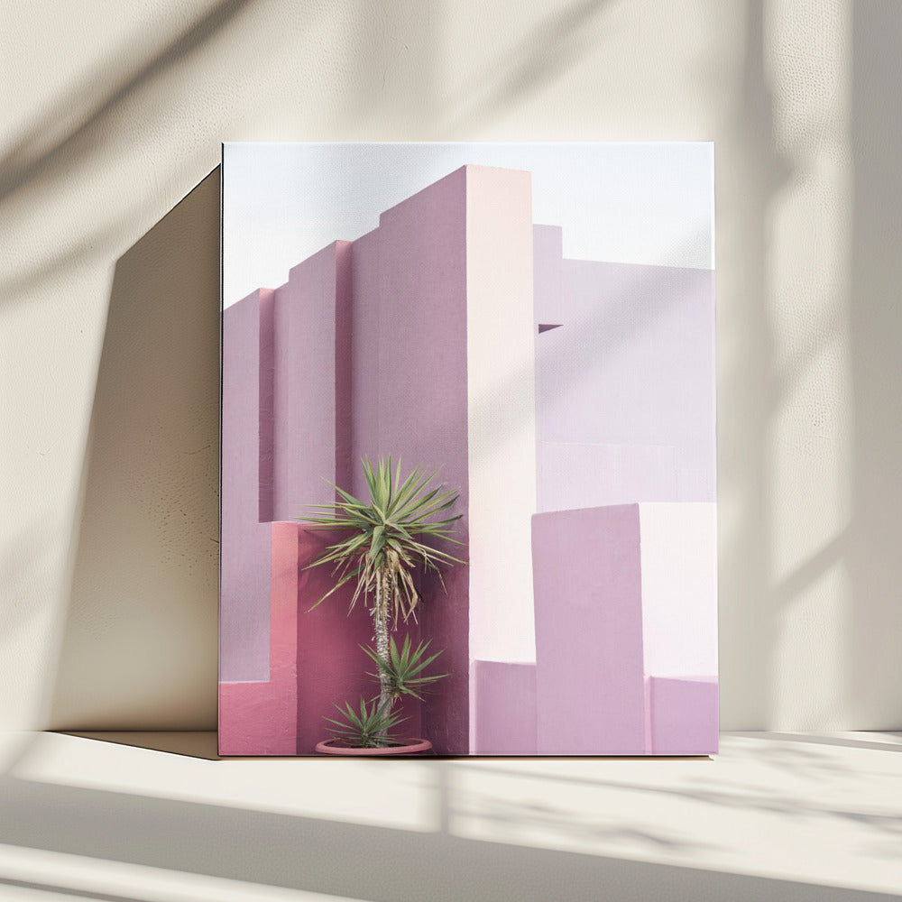 De Rode Muurschildering 4 | Canvas