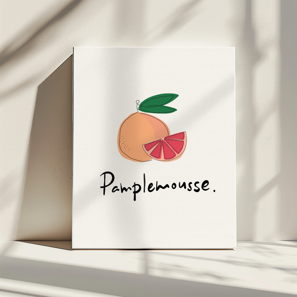 Moderne Franse fruitcollectie "Grapefruit / Pompelmoes" | Canvas