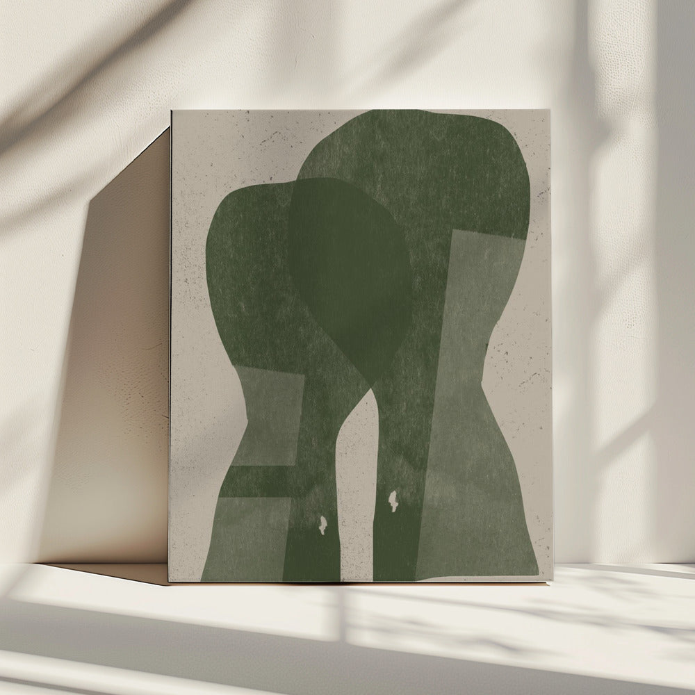 Gedempte silhouetten | Canvas