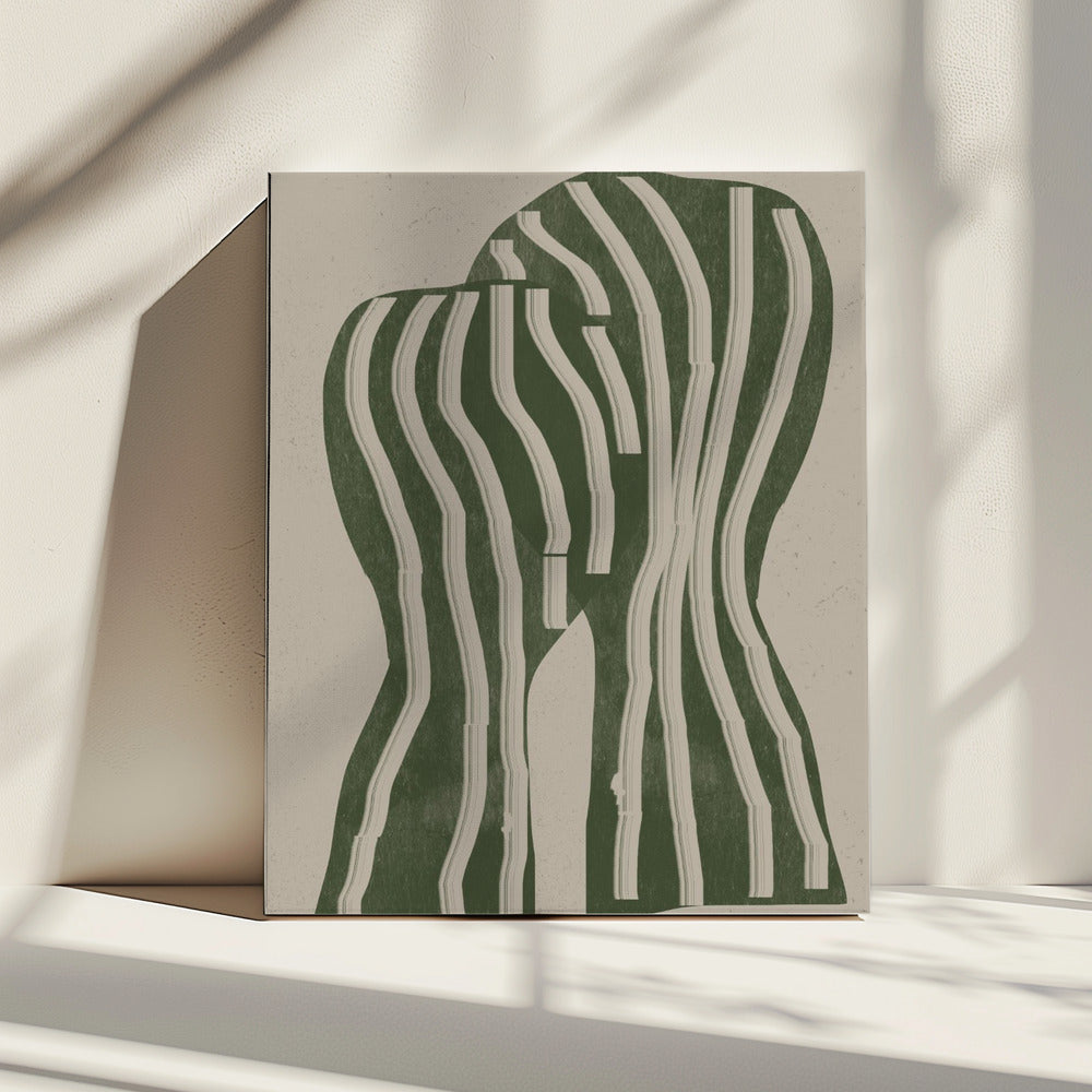 Gebogen strepen | Canvas