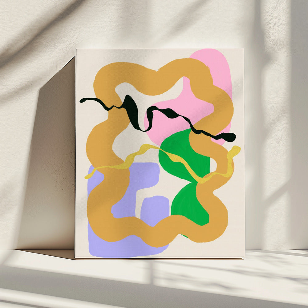 Kleurrijke werveling | Canvas