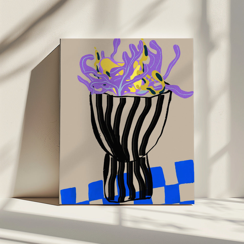 Speelse vaas | Canvas
