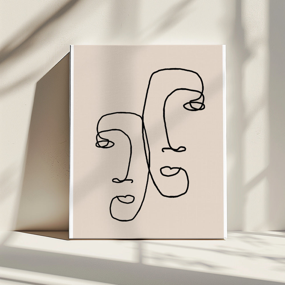 Gebogen reflecties | Canvas