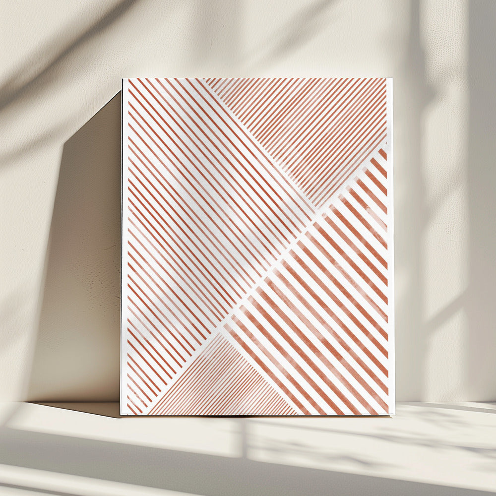 Crimson Stripes Dans | Canvas