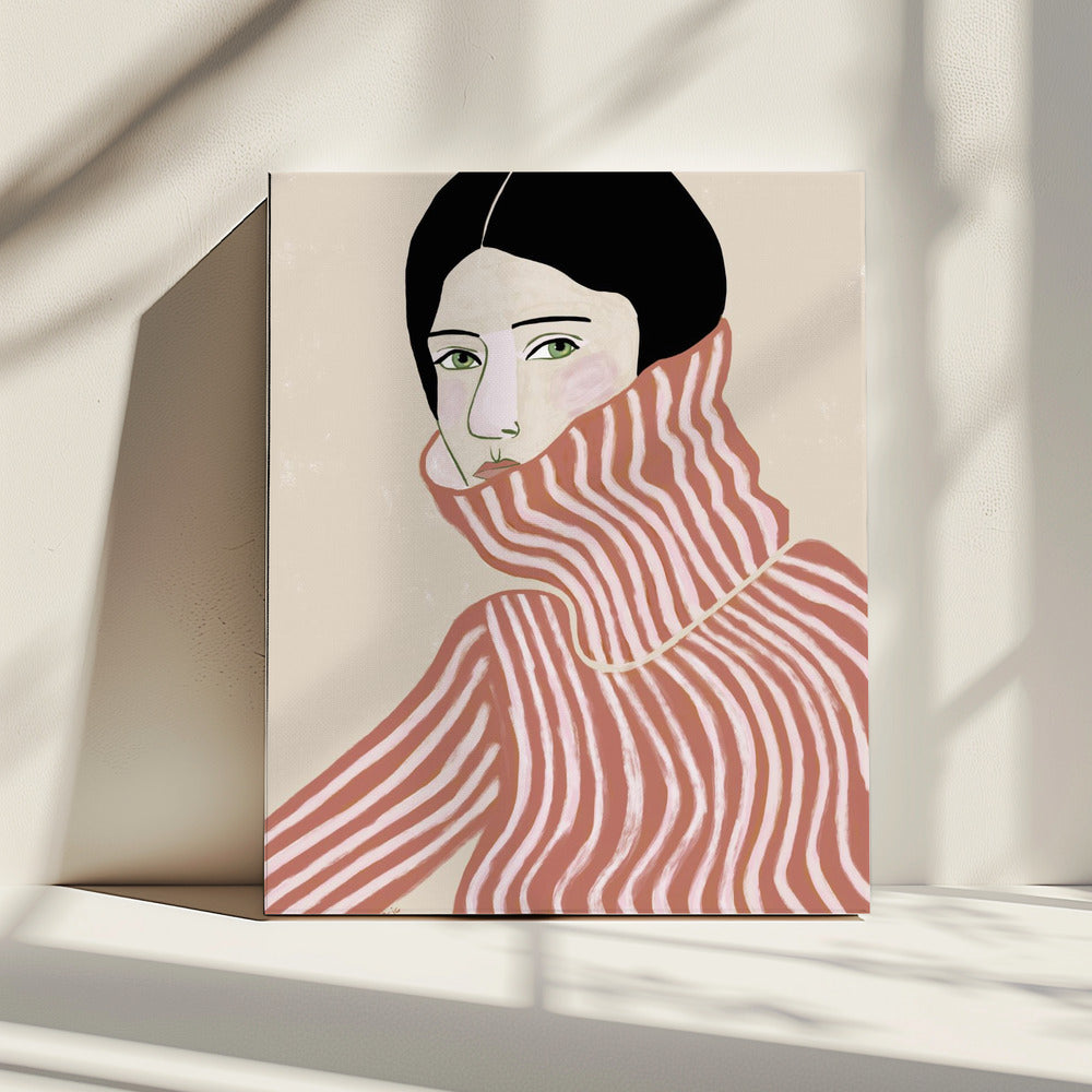 Dame in trui | Canvas