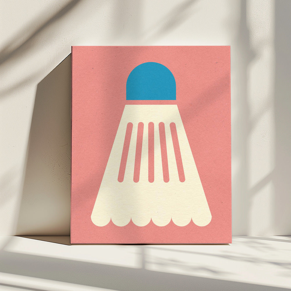 Badminton Wit Blauw | Canvas