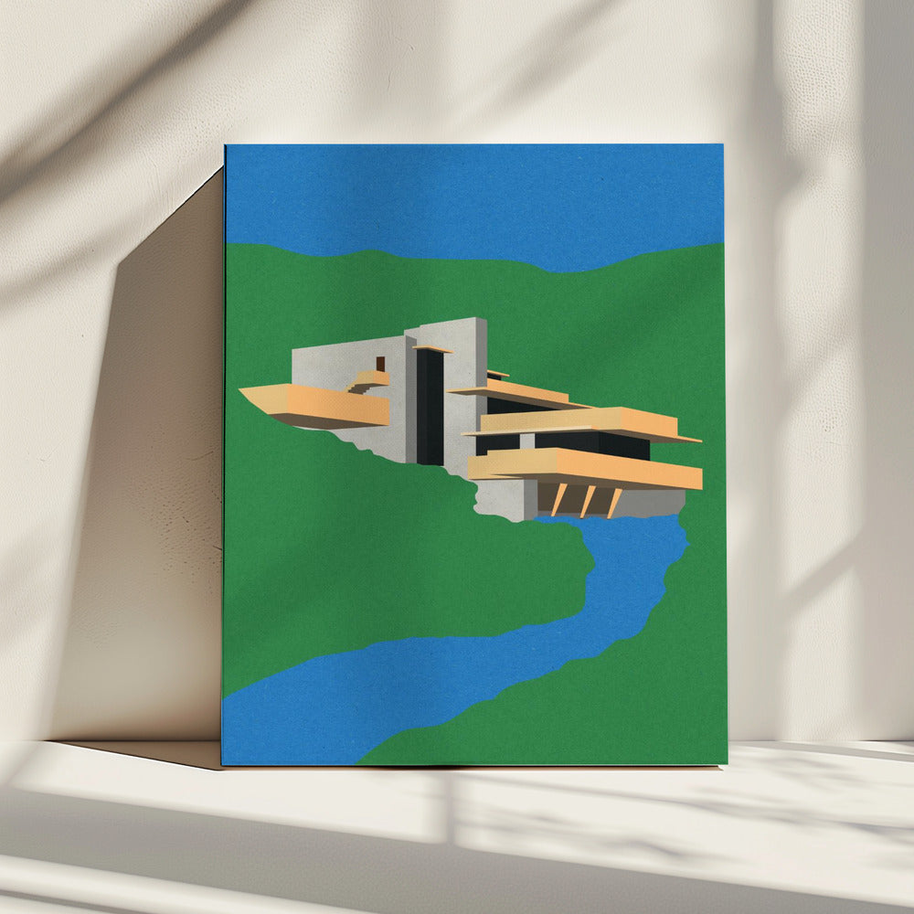 Frank Loyd Wright Vallend water | Canvas