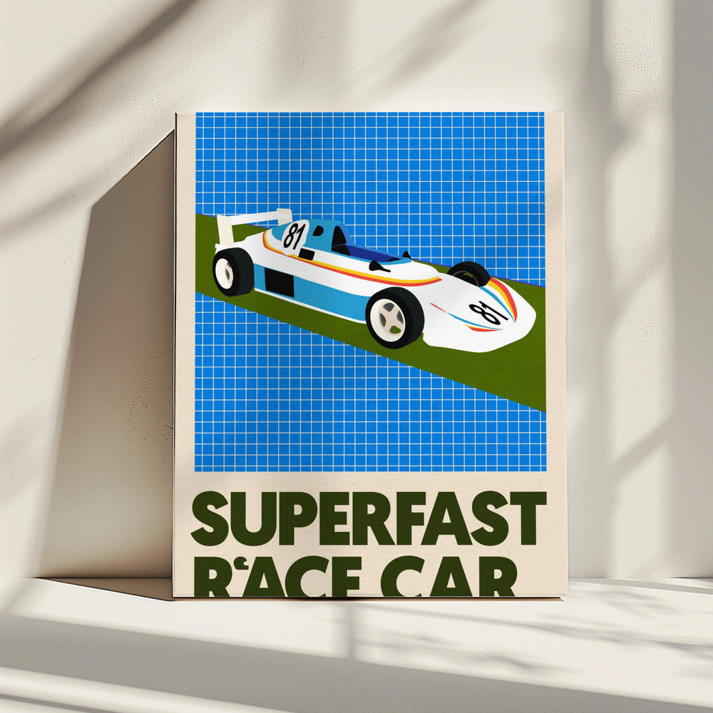 Supersnelle raceauto | Canvas