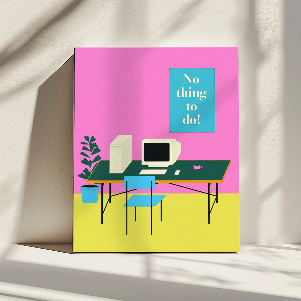 Niets te doen | Canvas