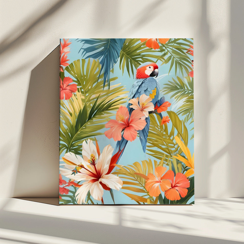 Ara Tropische Eenzaamheid | Canvas