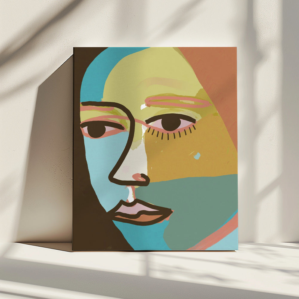 Abstract gezicht | Canvas