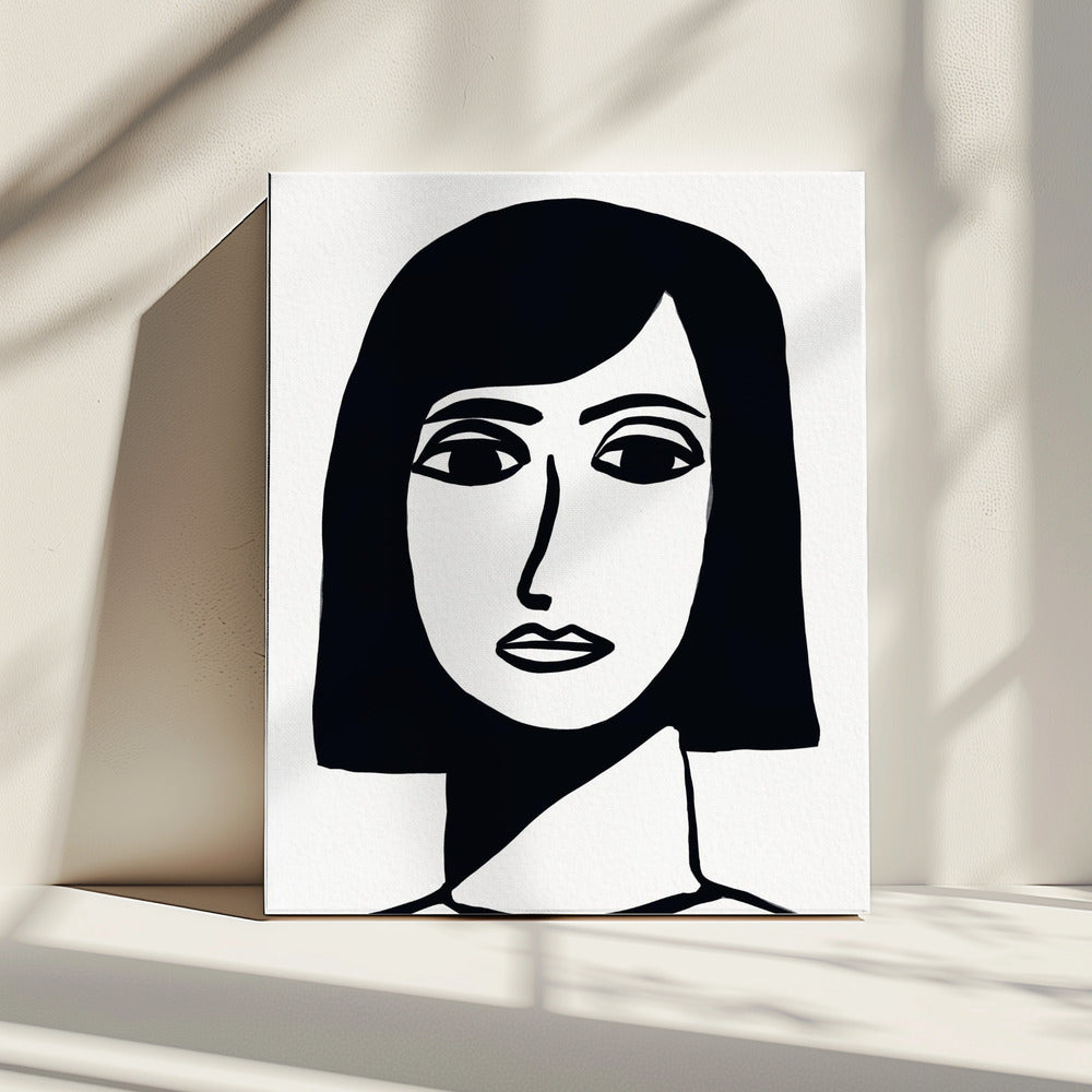 Gezicht van een vrouw | Canvas