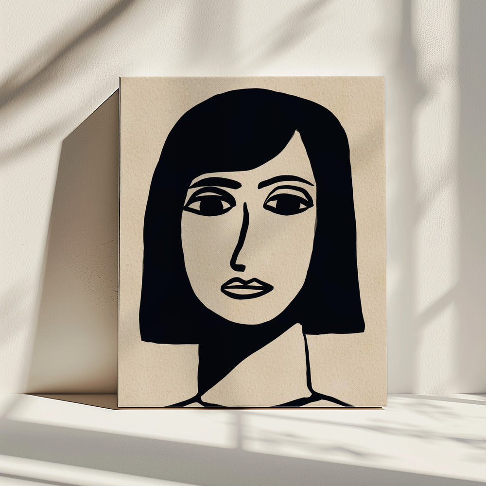 Gezicht van een vrouw | Canvas