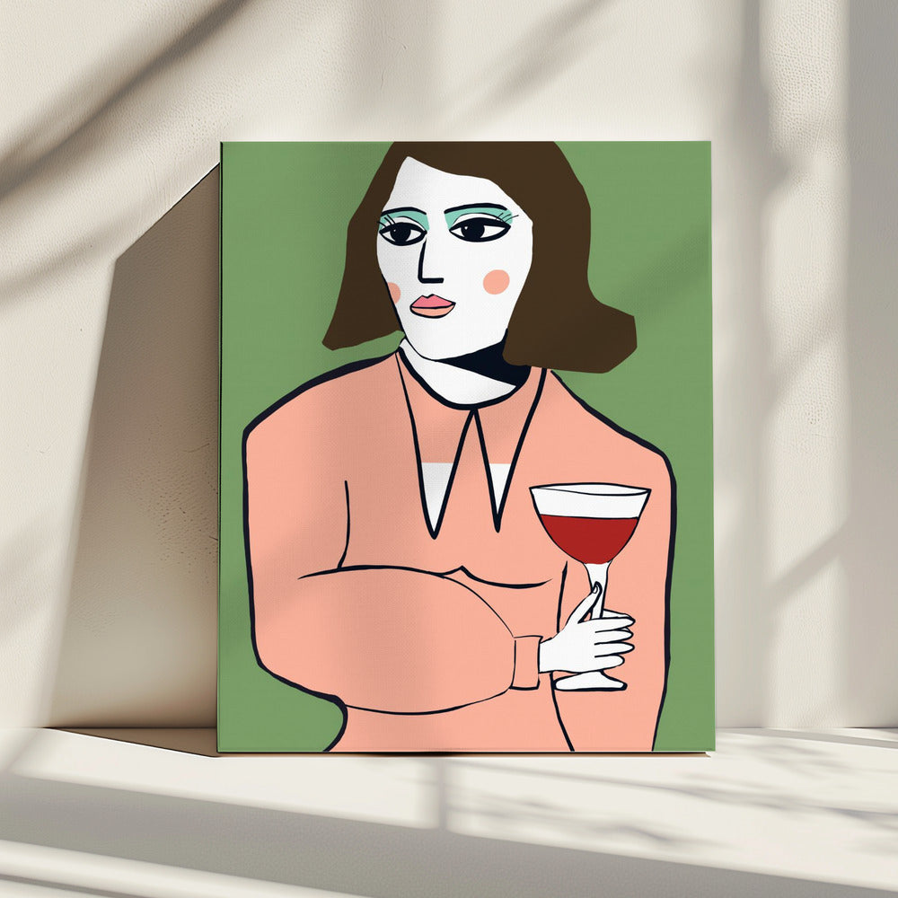 Wijndame | Canvas