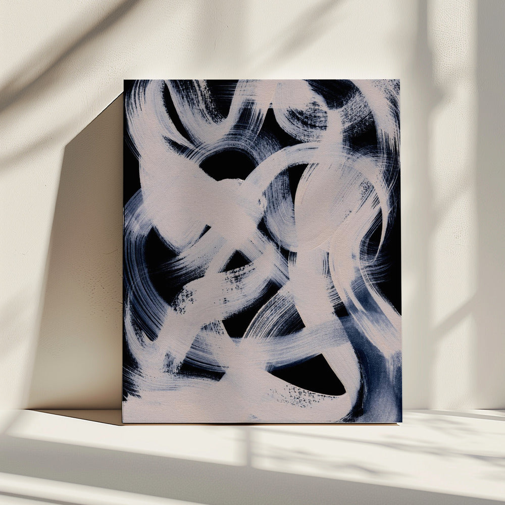 Abstracte penseelstreken 164 | Canvas