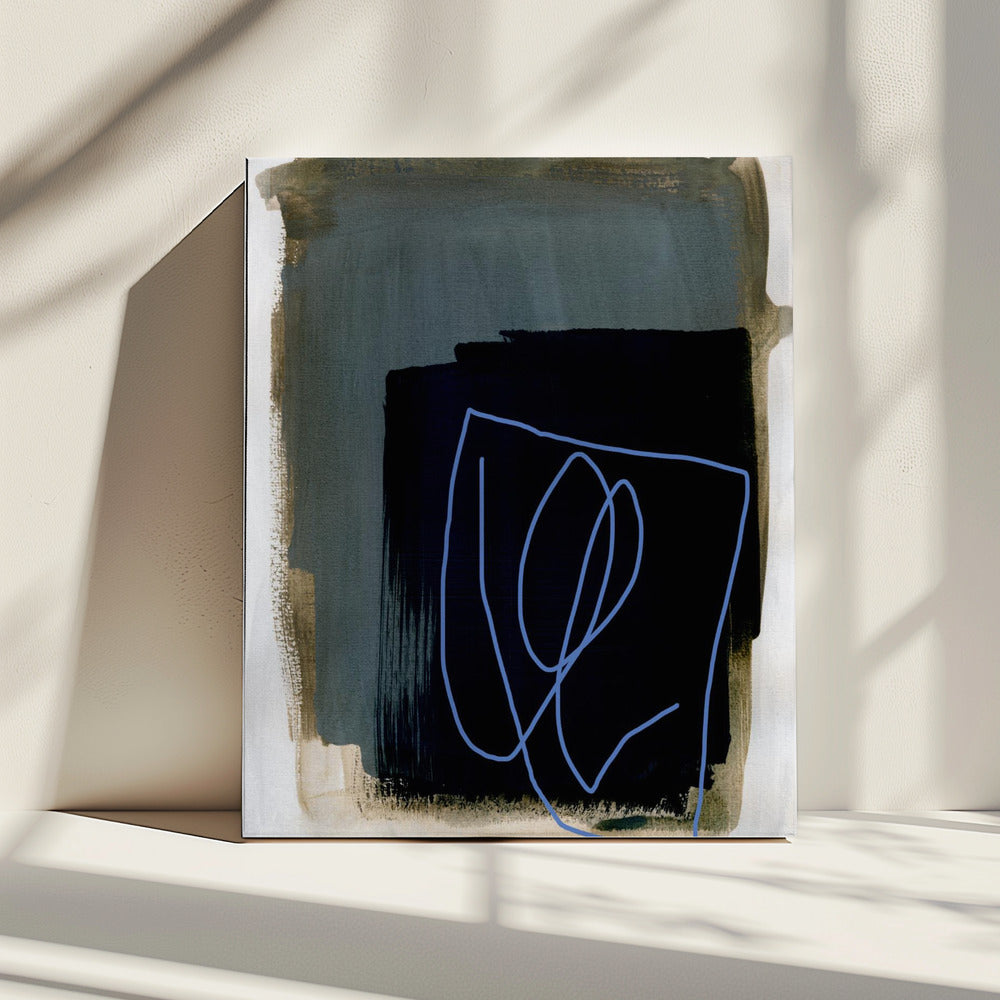 Abstracte penseelstreken 162 | Canvas