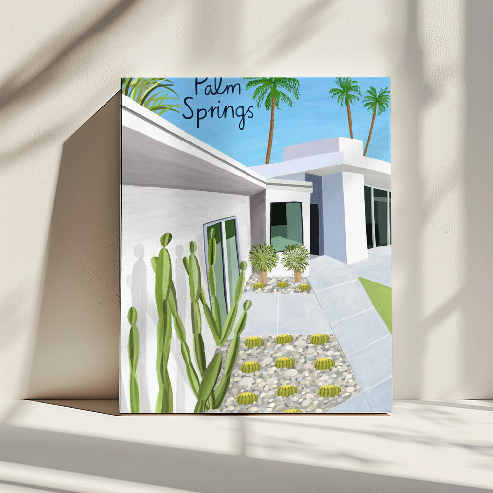 Moderne architectuur van Palm Springs door kunstenaar Carla Daly | Canvas
