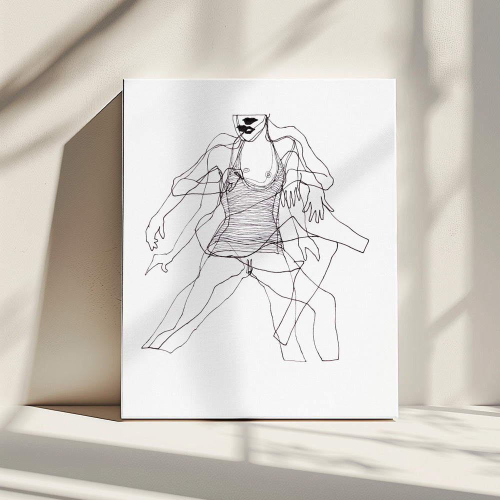 Bewegingsstudie Figuur nr. 2 | Canvas