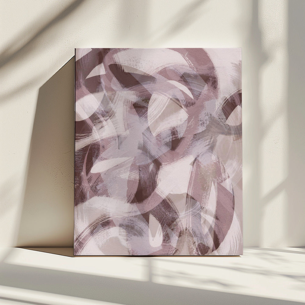 Abstracte penseelstreken 169X | Canvas