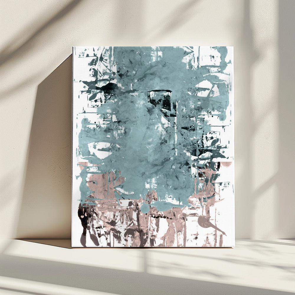 Abstracte neutrale krassen 1 | Canvas