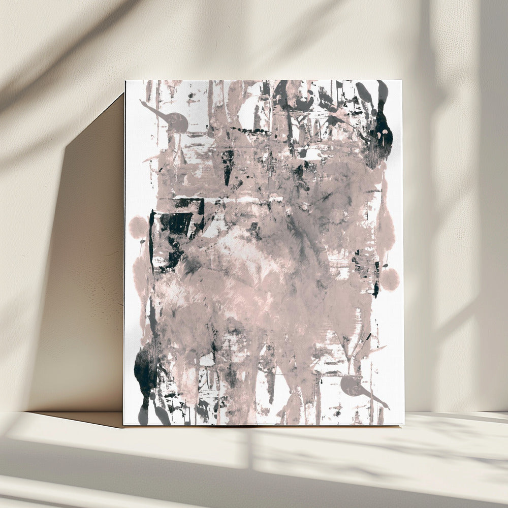 Abstracte neutrale schraapsels 2 | Canvas