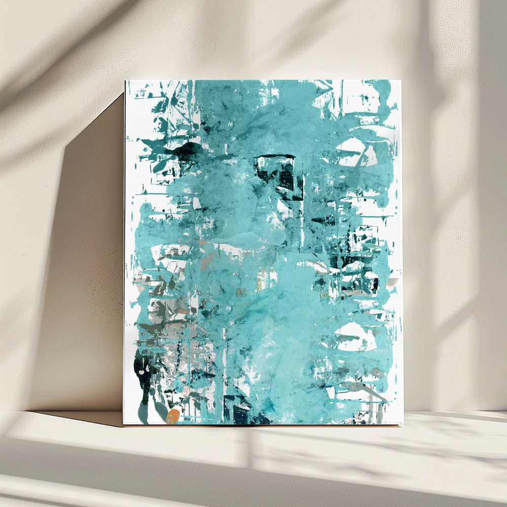Abstracte neutrale krassen 3 | Canvas