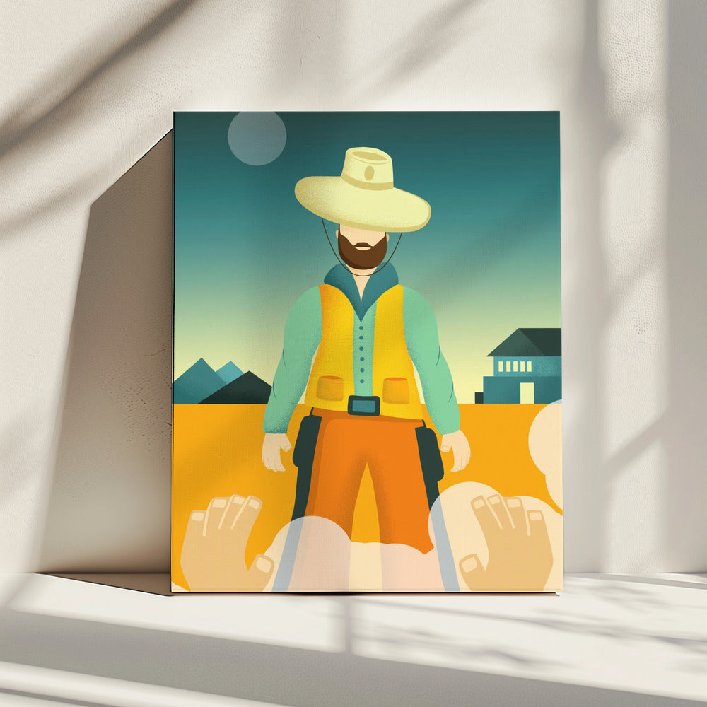 Confrontatie bij zonsopgang | Canvas