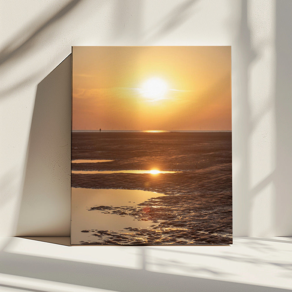 Avond op het strand 2 | Canvas