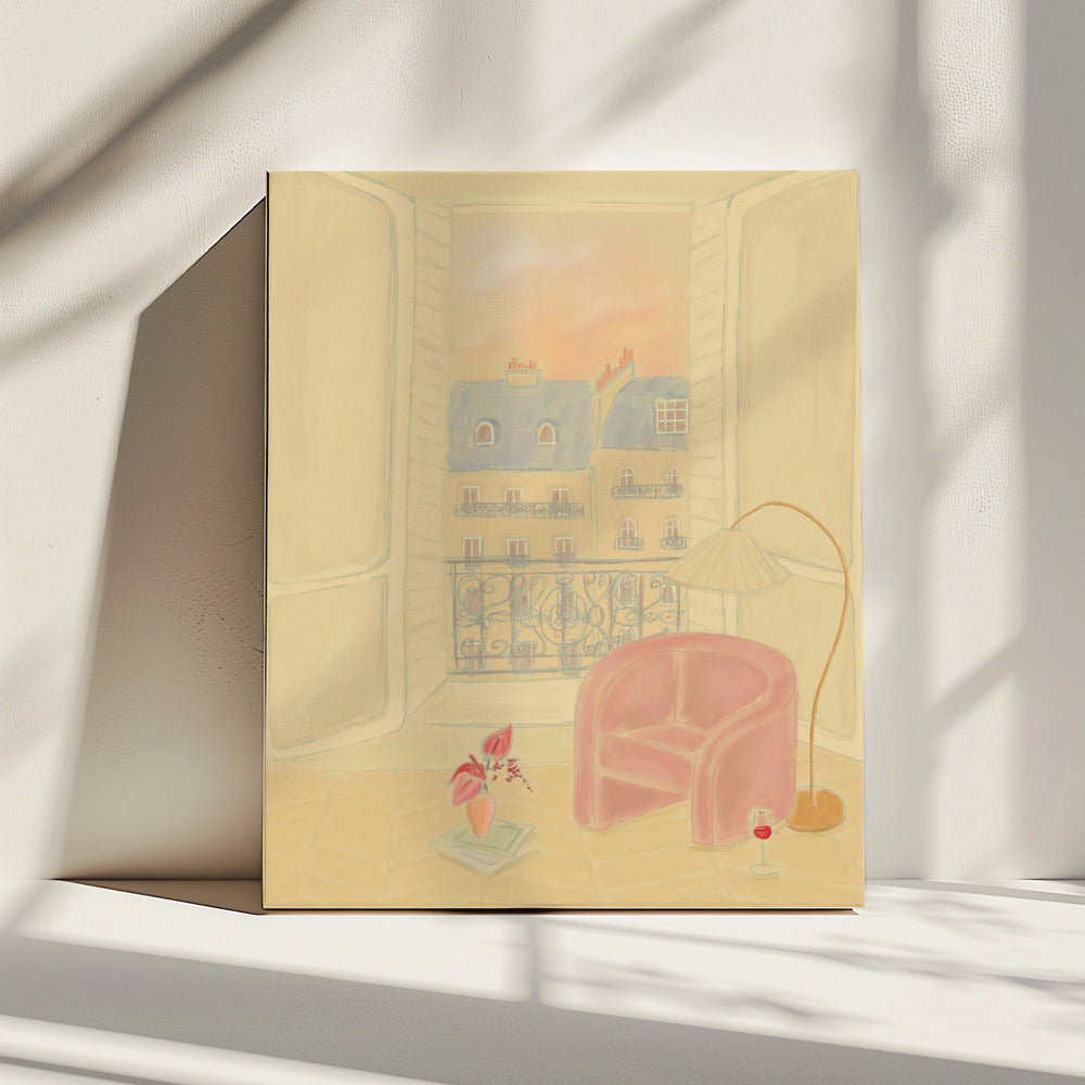 Gezellig appartement in Parijs | Canvas