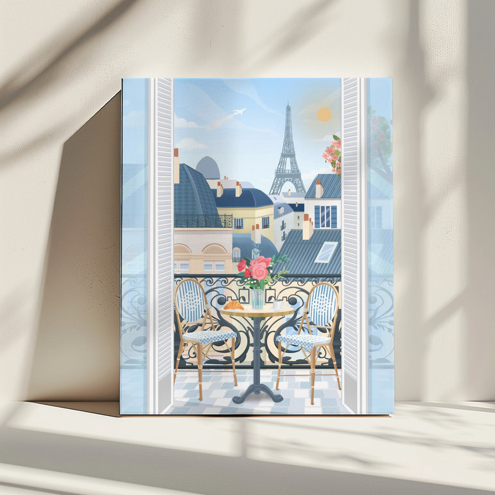 Parijs Terras | Canvas