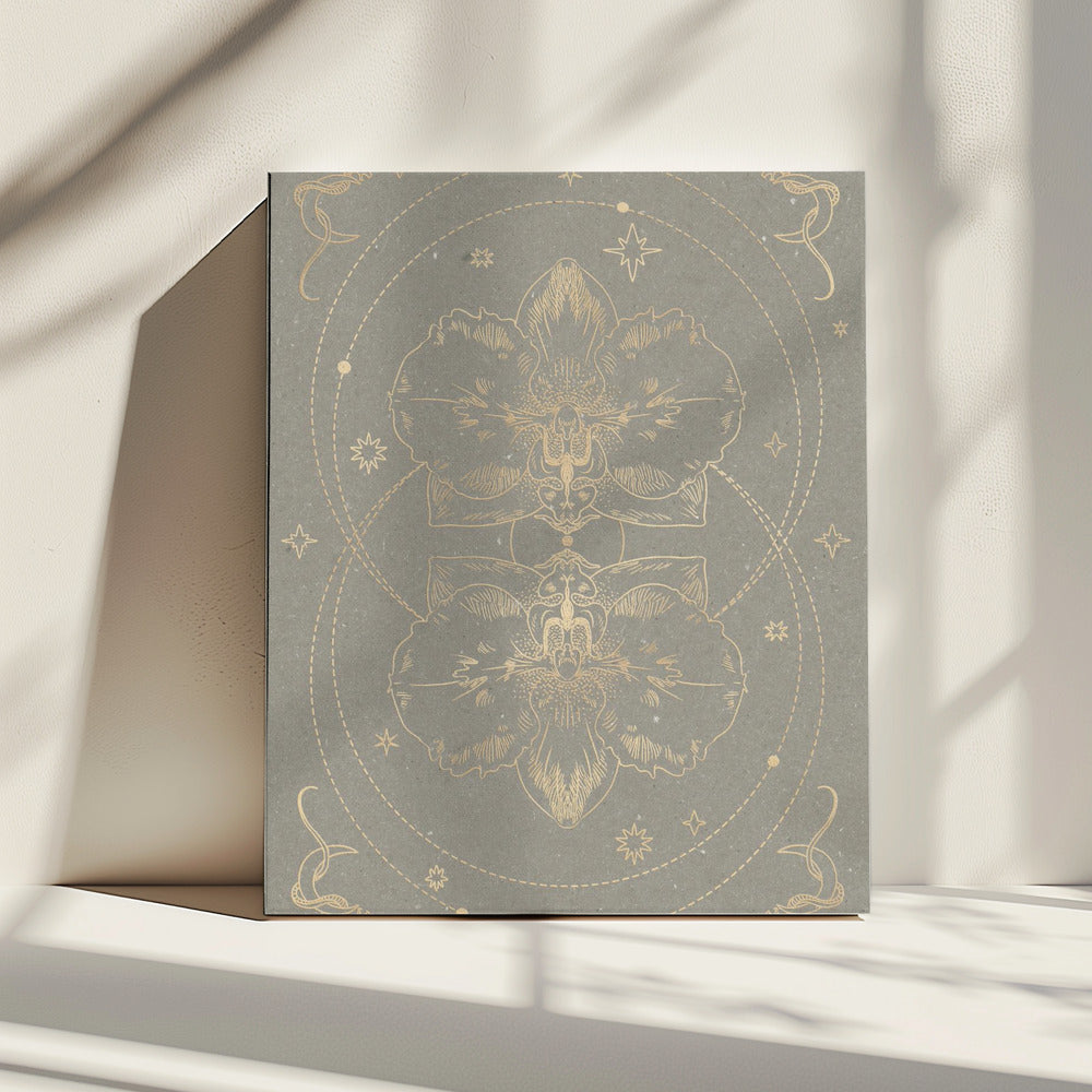 De mystieke orchidee | Canvas