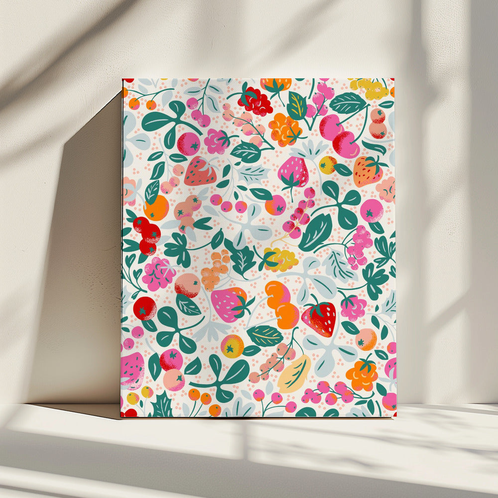 Fruitig naadloos patroon | Canvas