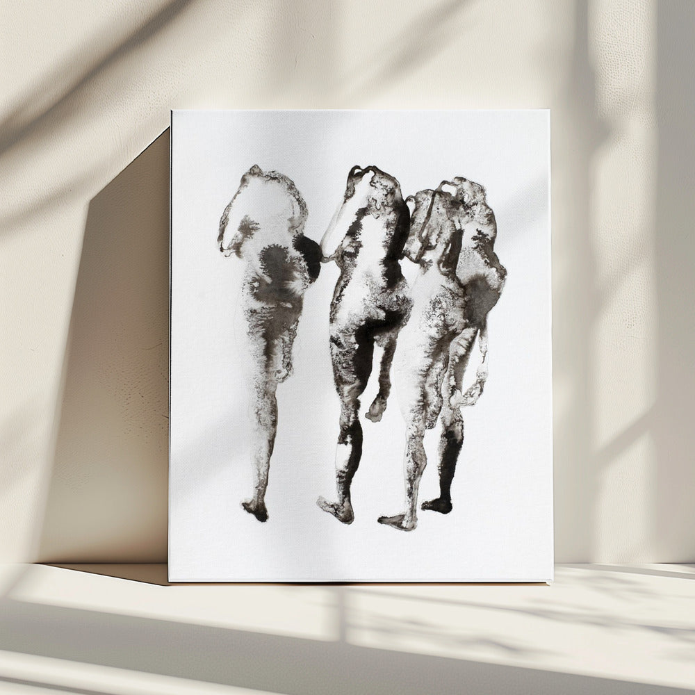Four Figures (naar Muybridge) Verbeterde Sr | Canvas