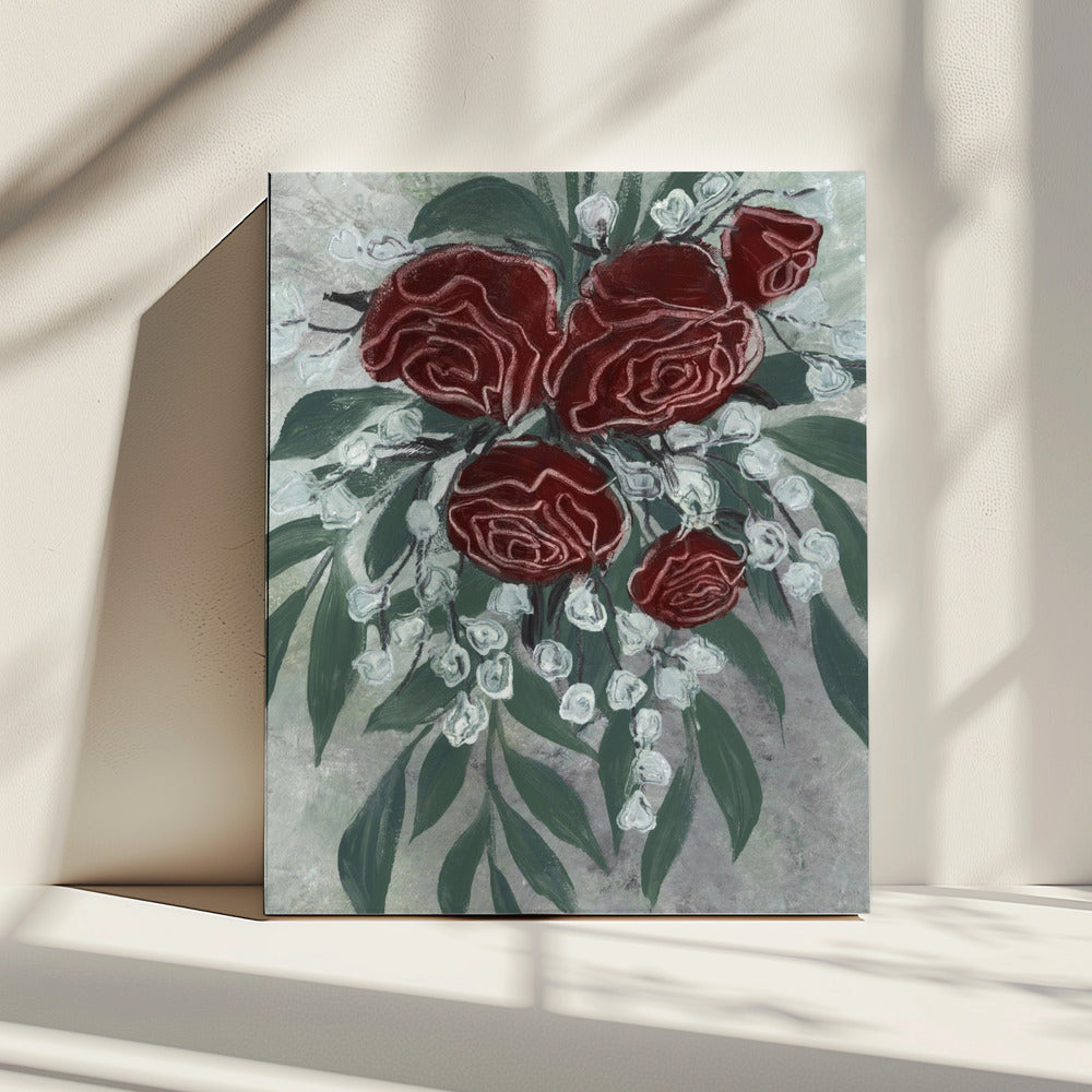 Zeldah rode rozen | Canvas