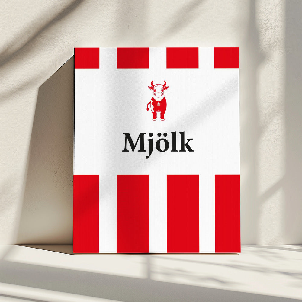 Mjölk Röd | Canvas