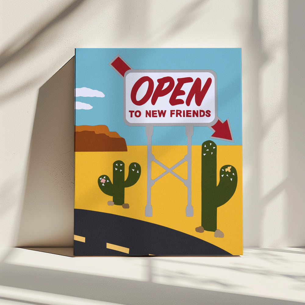 Open voor nieuwe vrienden | Canvas