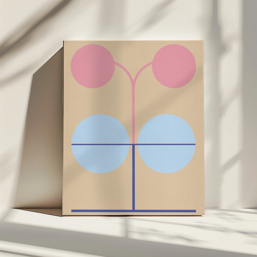Bloemengeometrie 11 | Canvas