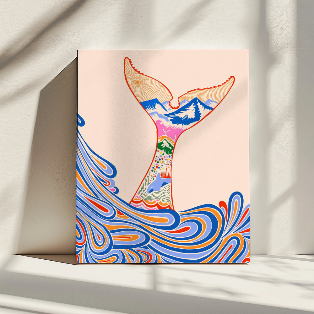 Gevoel van blauw, tinten blauw | Canvas