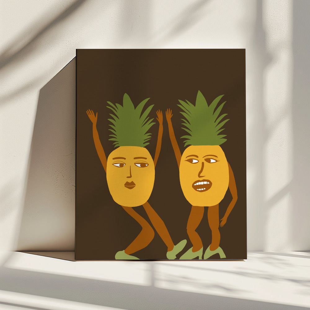 Dansende ananas | Canvas
