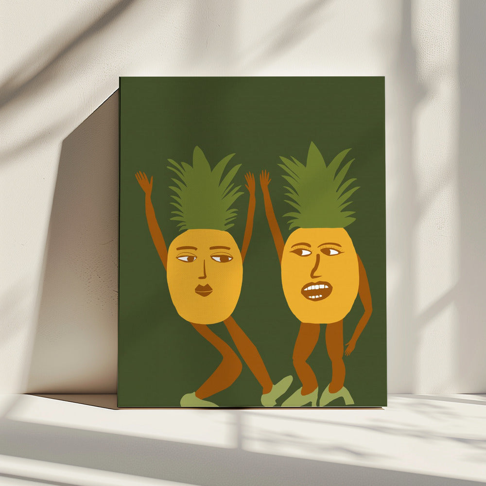 Dansende ananas | Canvas