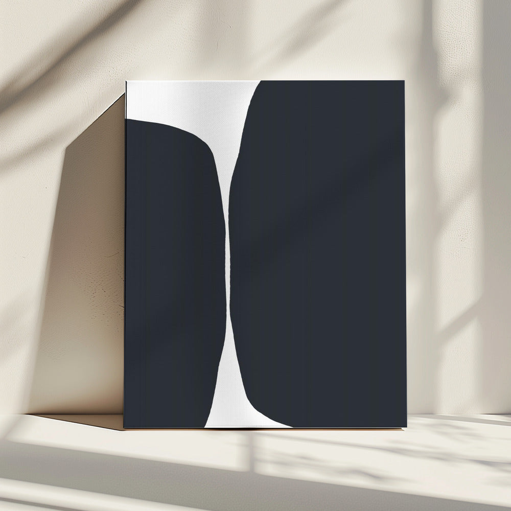 Gedurfde zwarte vormen | Canvas