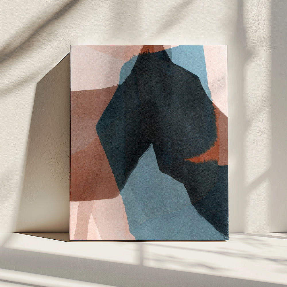 Abstract gedompeld landschap 4 | Canvas